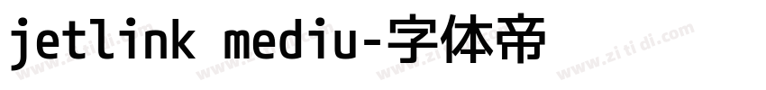 jetlink mediu字体转换